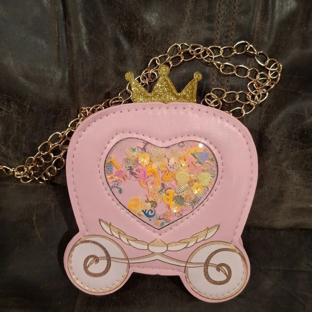 Girls Mini Princess Carriage Purse Bag